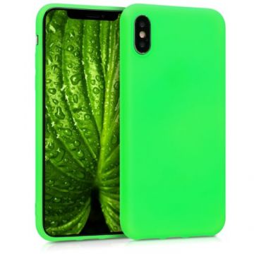 Husa pentru Apple iPhone X/iPhone XS, Silicon, Verde, 43940.44