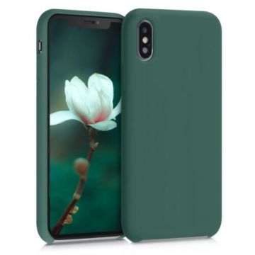 Husa pentru Apple iPhone X/iPhone XS, Silicon, Verde, 46313.166