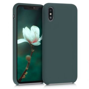 Husa pentru Apple iPhone X/iPhone XS, Silicon, Verde, 46313.171