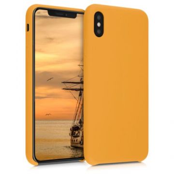 Husa pentru Apple iPhone XS Max, Silicon, Portocaliu, 45909.180