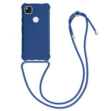 Husa pentru Google Pixel 4a, Silicon, Albastru, 53842.17