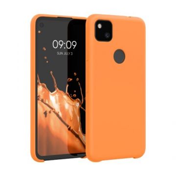 Husa pentru Google Pixel 4a, Silicon, Portocaliu, 52549.150