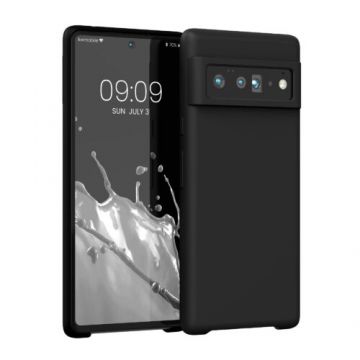 Husa pentru Google Pixel 6 Pro, Silicon, Negru, 55863.01, Kwmobile