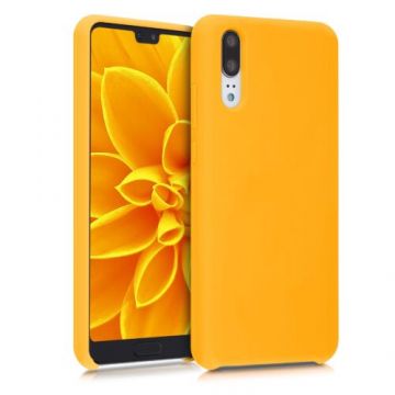 Husa pentru Huawei P20, Silicon, Portocaliu, 45689.180