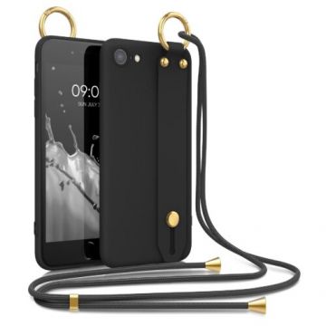 Husa pentru iPhone 8/iPhone 7/iPhone SE 2, Silicon, Negru, 55105.01