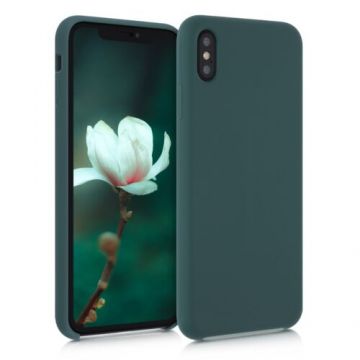 Husa pentru iPhone XS Max, Silicon, Verde, 45909.171