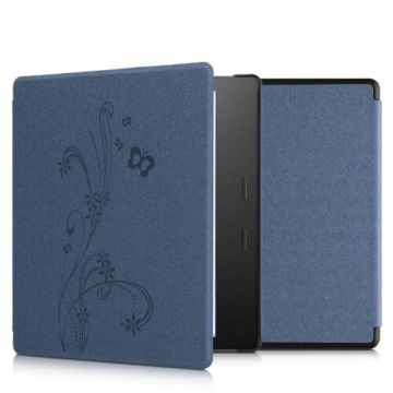 Husa pentru Kindle Kindle Oasis 10, Piele ecologica, Albastru, Kwmobile, 49417.04