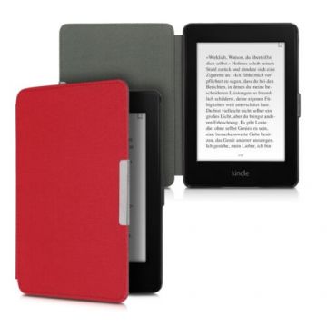 Husa pentru Kindle Paperwhite 7, Textil, Rosu, 49487.09