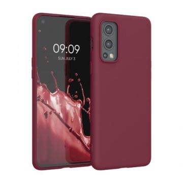 Husa pentru OnePlus Nord 2 5G, Silicon, Rosu, 56036.190, Kwmobile