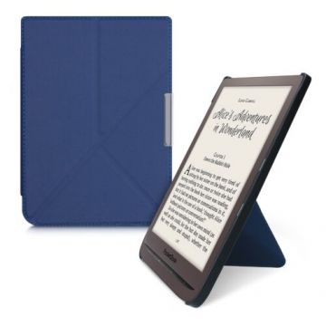 Husa pentru PocketBook InkPad 3/InkPad 3 Pro, Piele ecologica, Albastru, 44761.17