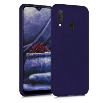 Husa pentru Samsung Galaxy A20e, Silicon, Albastru, 48738.182