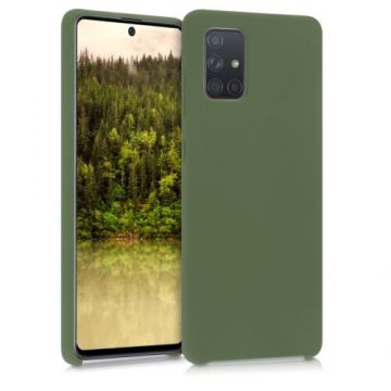 Husa pentru Samsung Galaxy A71, Silicon, Verde, 51209.179