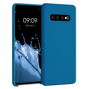 Husa pentru Samsung Galaxy S10 Plus, Silicon, Albastru, 49028.224