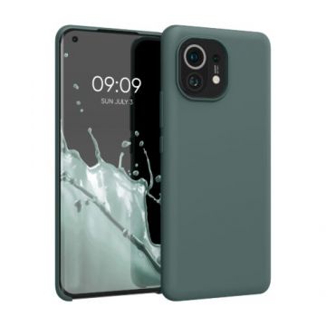 Husa pentru Xiaomi Mi 11, Silicon, Verde, 54379.171, Kwmobile