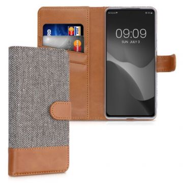 Husa pentru Xiaomi Mi 11i/Poco F3, Textil, Gri, 56899.25, Kwmobile