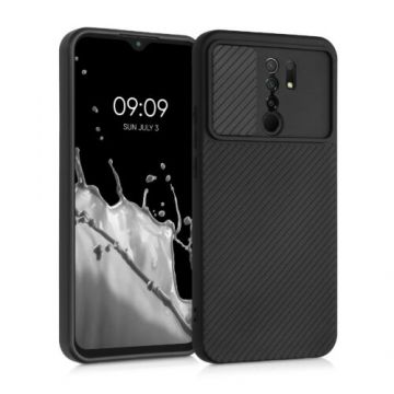 Husa pentru Xiaomi Redmi 9, Silicon, Negru, 56364.01, Kwmobile