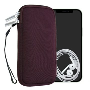 Husa Universala pentru telefon XL, 6,8 inch, Neopren, Violet, 46188.4.187, Kwmobile